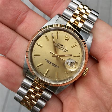 rolex datejust 2 tone price